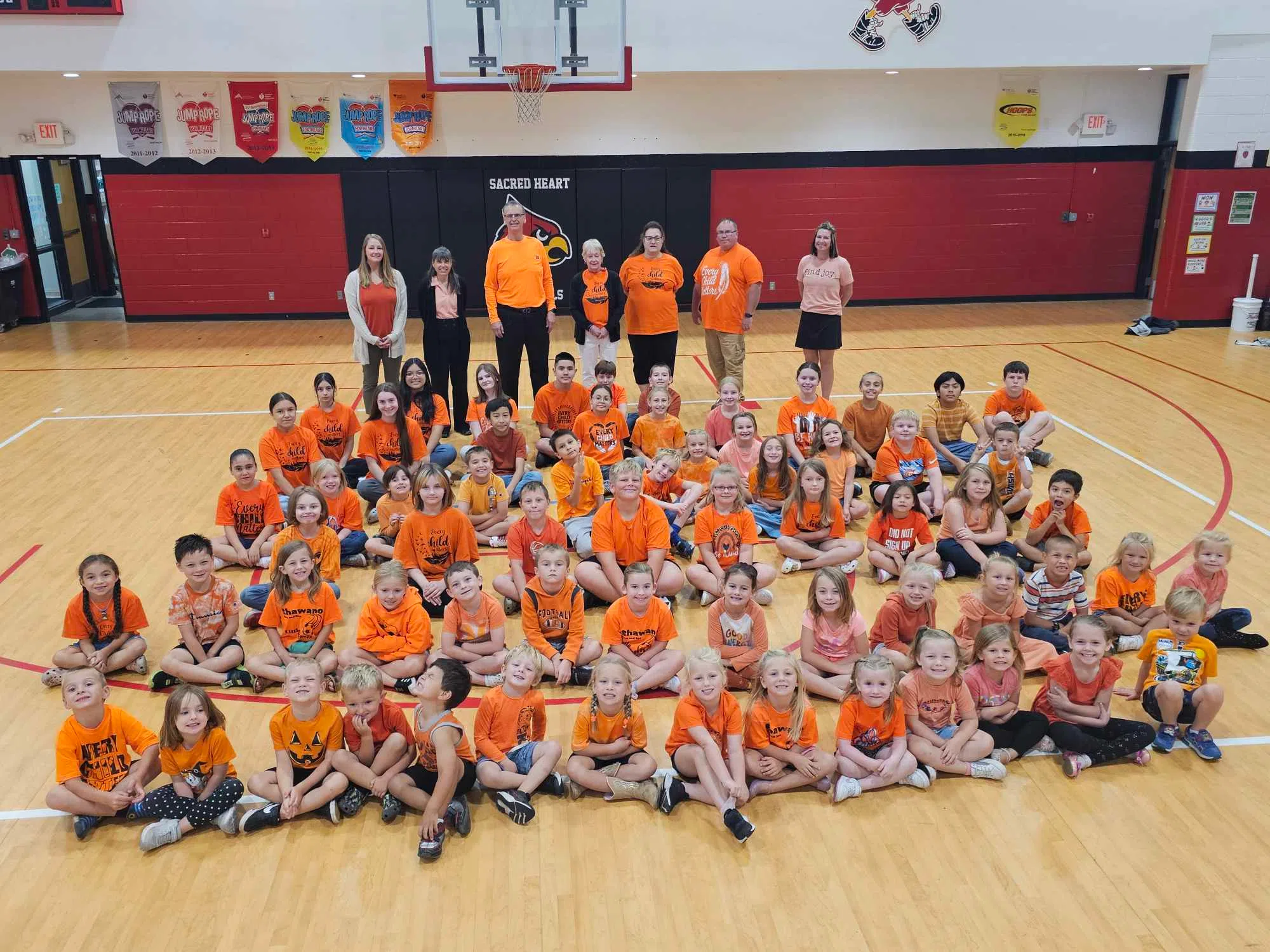 Sacred Heart Goes Orange