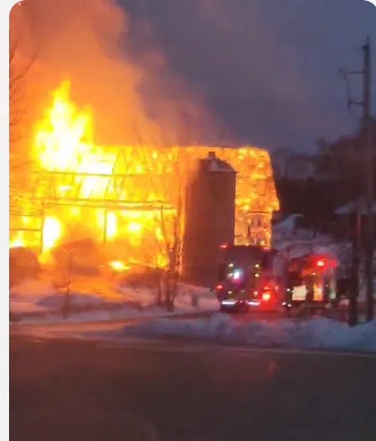 Barn Fire in Town of Waukechon Claims Several Cattle