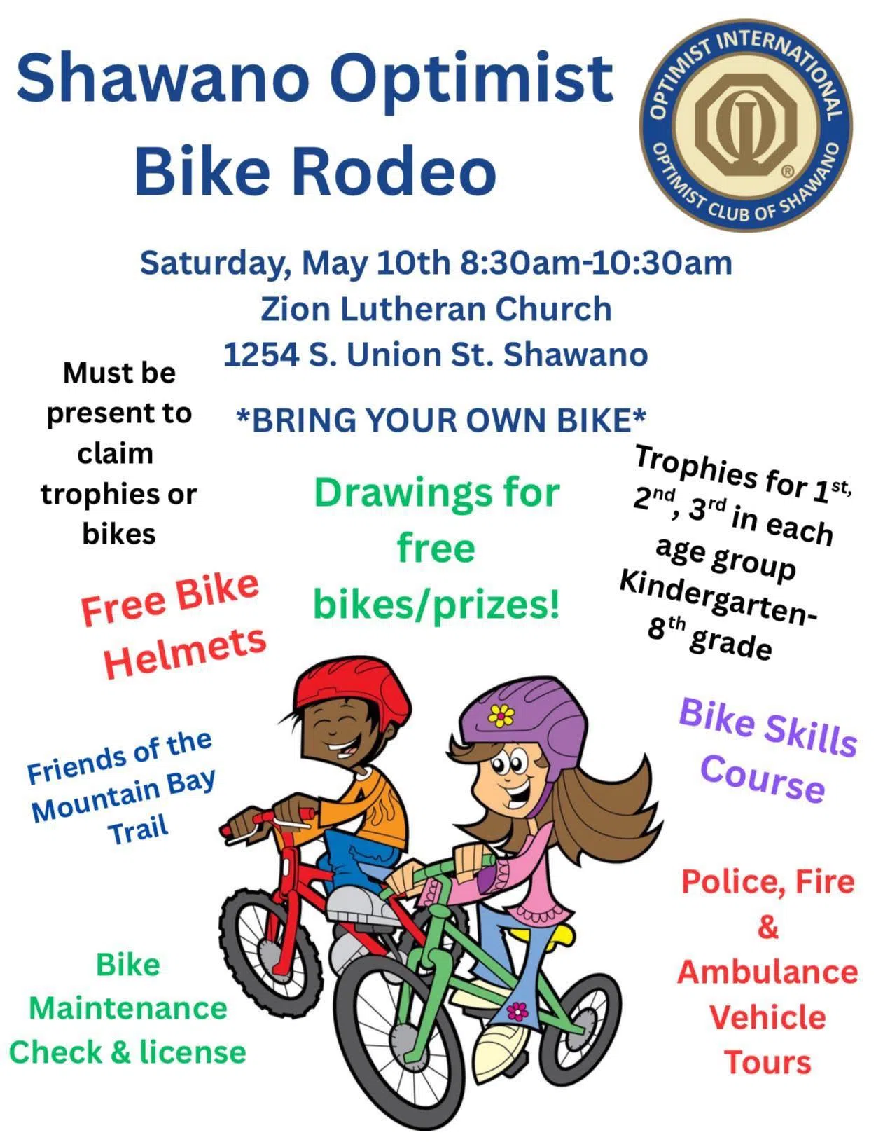 Shawano Optimist Bike Rodeo to Take Place This Saturday