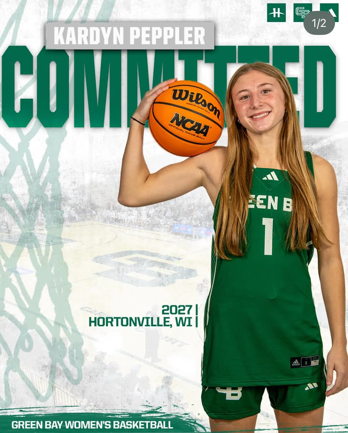 Hortonville Star Kardyn Peppler Commits to Green Bay Women's Basketball