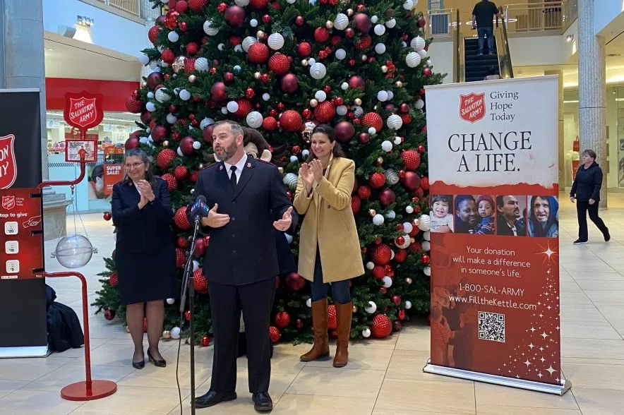 Salvation Army kicks off their Christmas Kettle Campaign