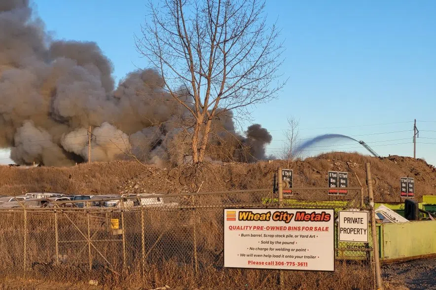 Wheat City Metals fire could last days: deputy fire chief