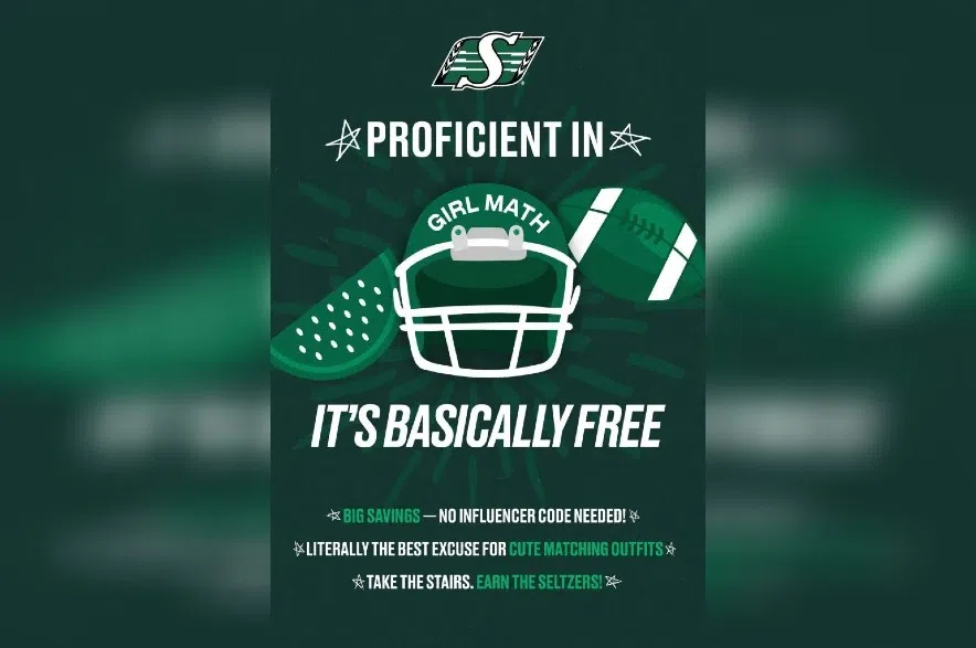 Roughriders apologize for 'girl math' email sent to season-ticket holders
