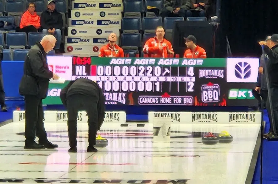 Brier contest delayed by drip from Brandt Centre roof