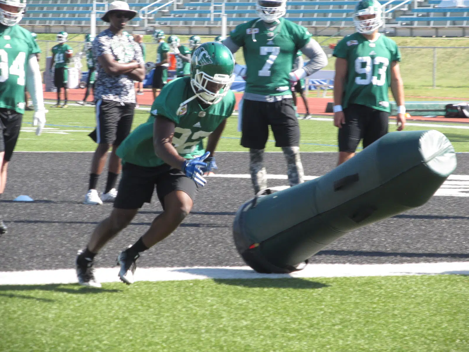 Antigha finding his fit on the Roughrider defensive line