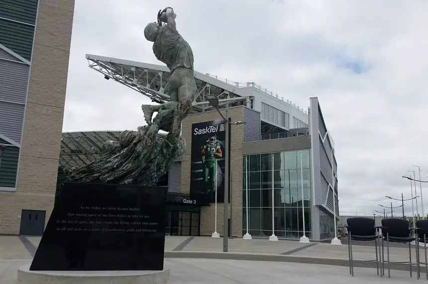 13th man statue unveiled at Mosaic Stadium