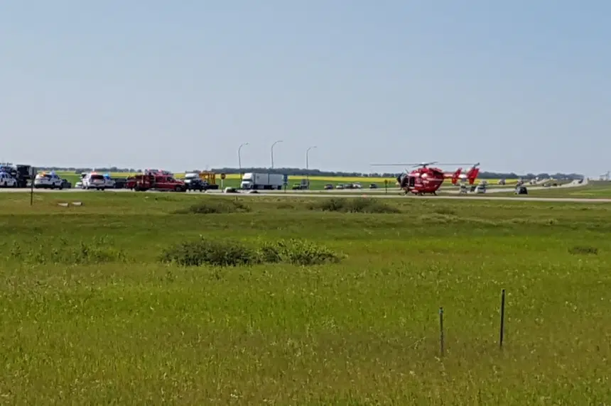 85-year-old man airlifted to hospital after crash on Hwy 11