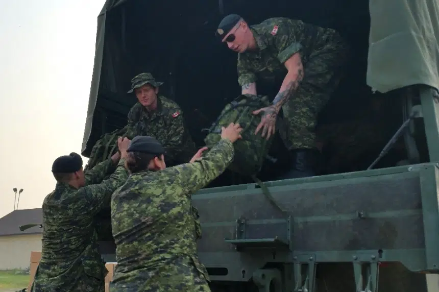 Sask. reservists arrive in Prince Albert for wildfire training