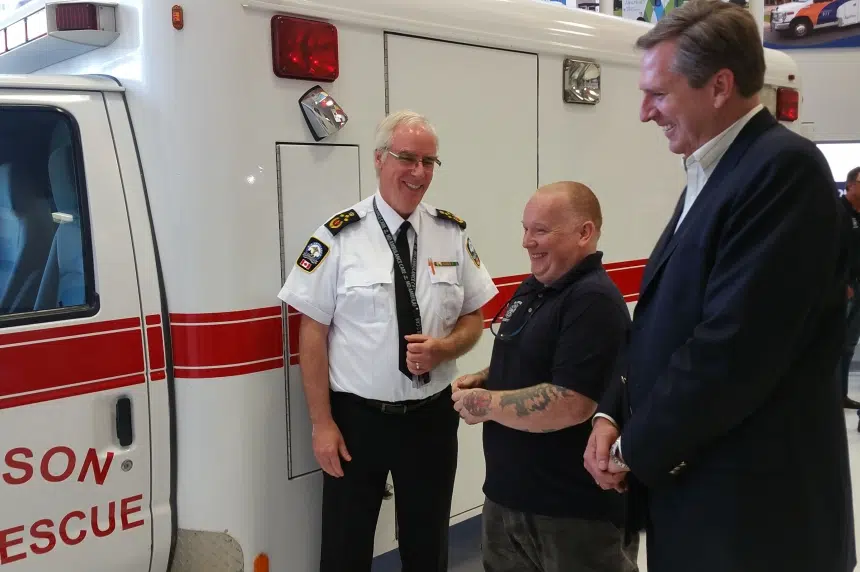 Ambulance donation helps Radisson family heal after tragic loss