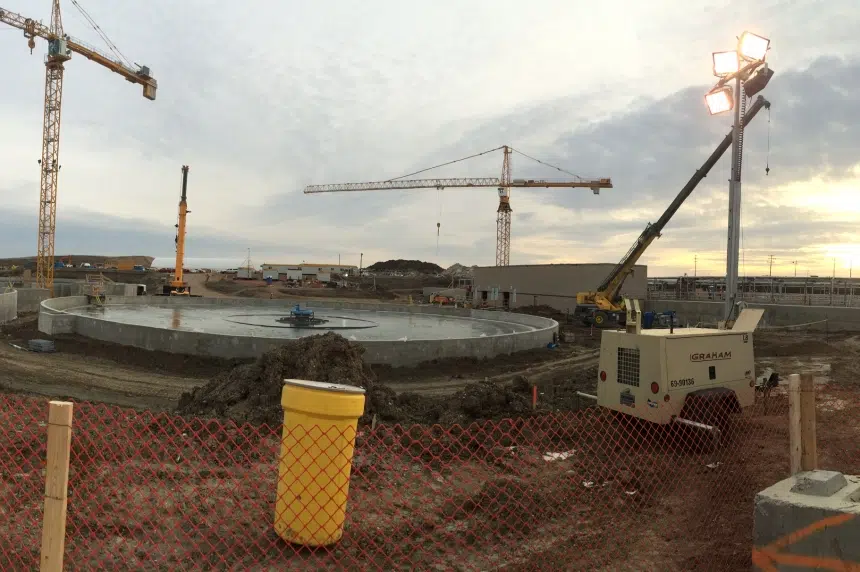 Regina's new wastewater treatment plant is 75% done