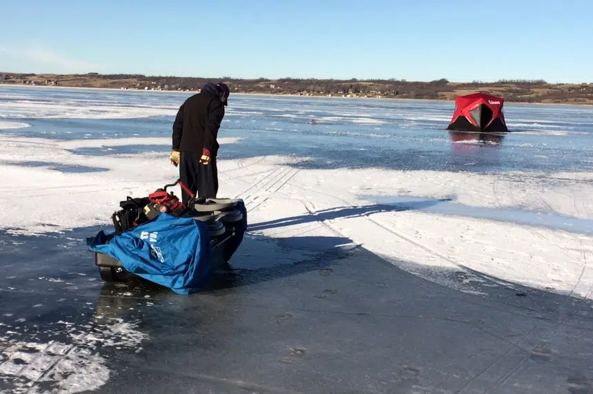 Mild weather not deterring some from ice fishing