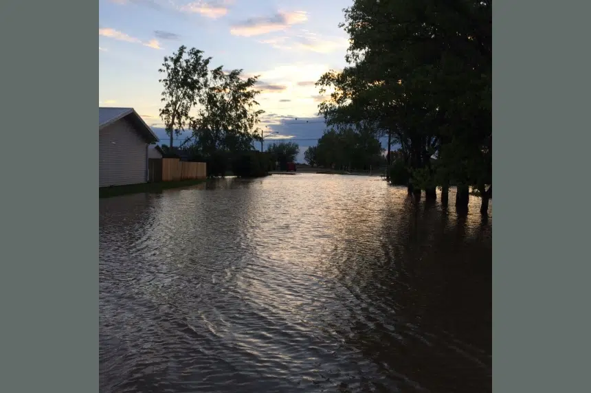 Lampman flooded as 100 mm of rain falls in southeast Sask.