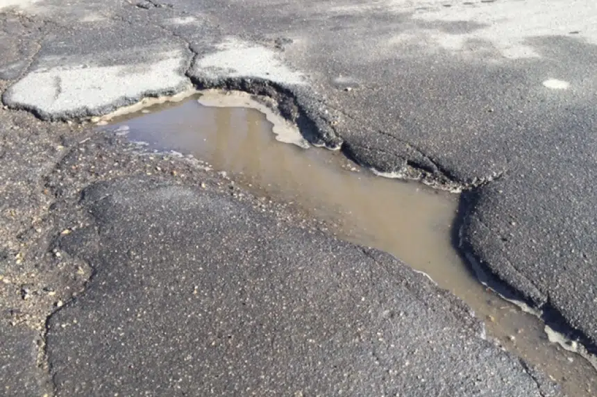 Regina road repair crews kept busy during Jekyll and Hyde winter