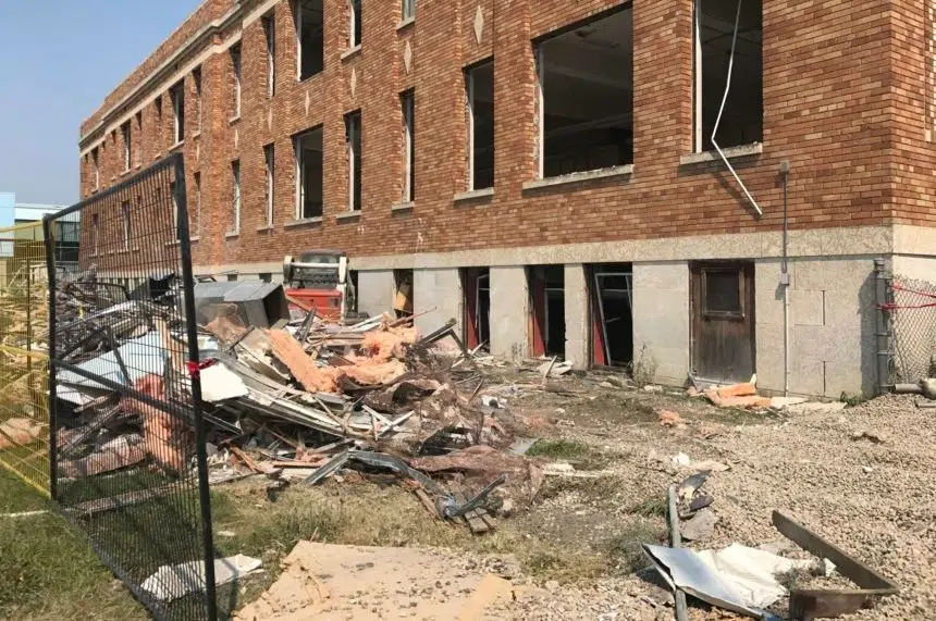 Demolition begins at Regina’s Scott Collegiate