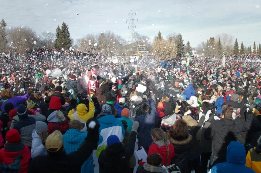 Saskatoon's massive snowball fight likely to break world record