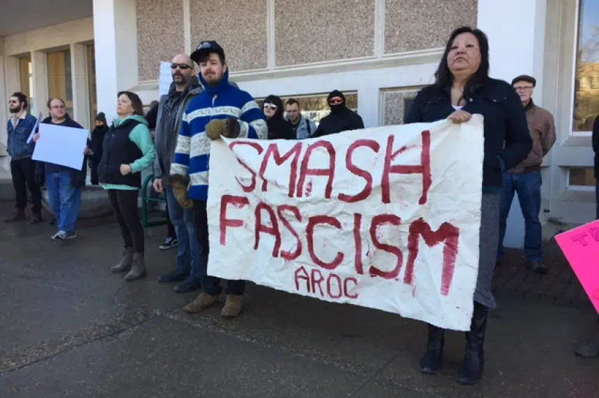 Protestors clash in Saskatoon in favour and against Motion 103