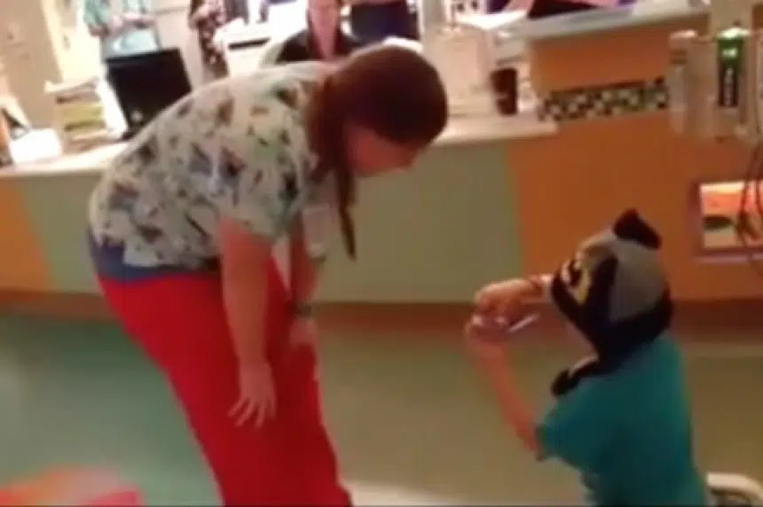 5-year-old cancer patient 'proposes' to favourite nurse in California