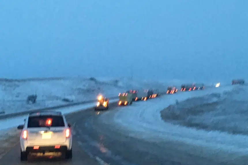 Snowy, slippery roads reported across Saskatchewan