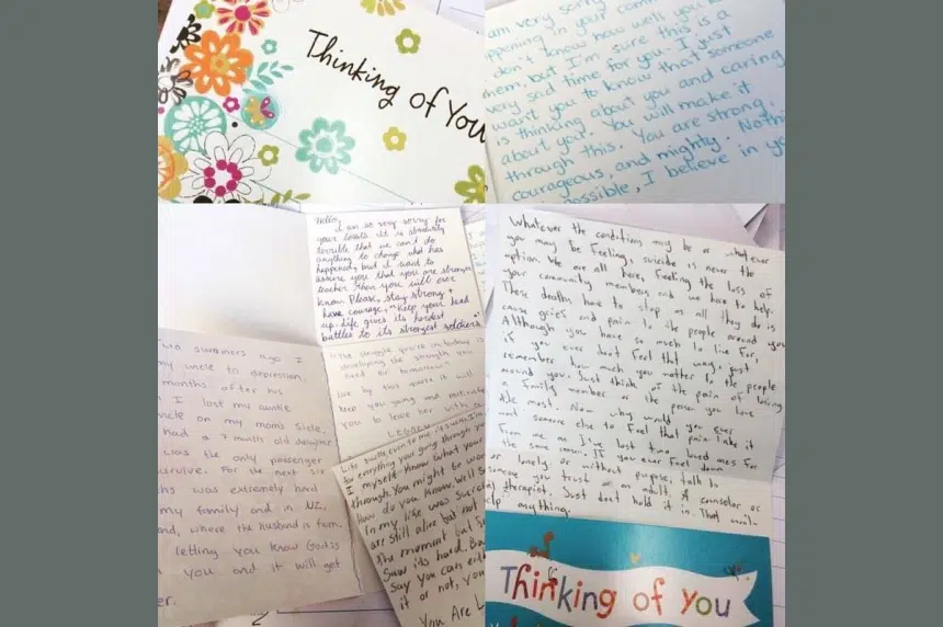 Students write emotional letters of encouragement to north Sask. youth