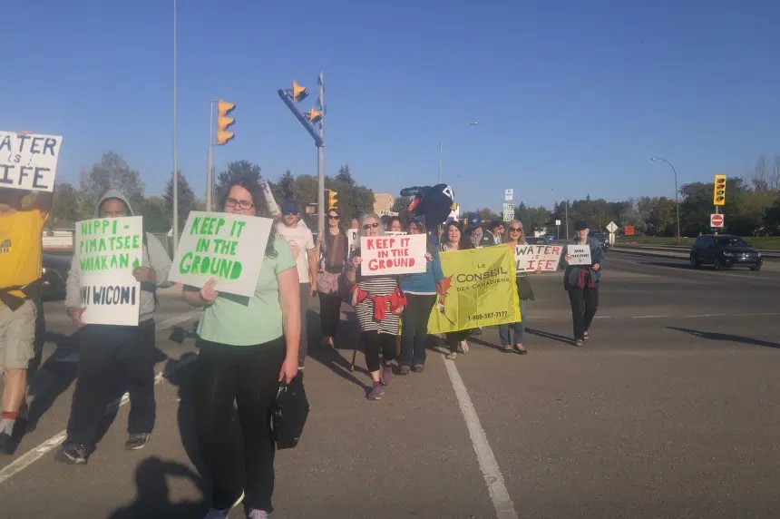 Rally against TransCanada's Energy East pipeline held in Regina