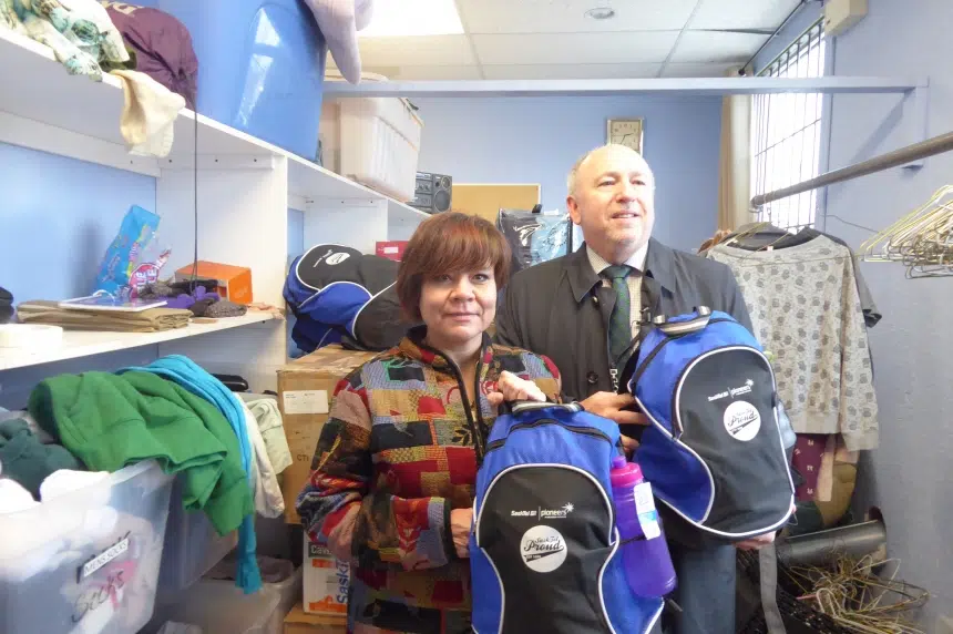 SaskTel donating backpacks, blankets across the province to help people stay warm