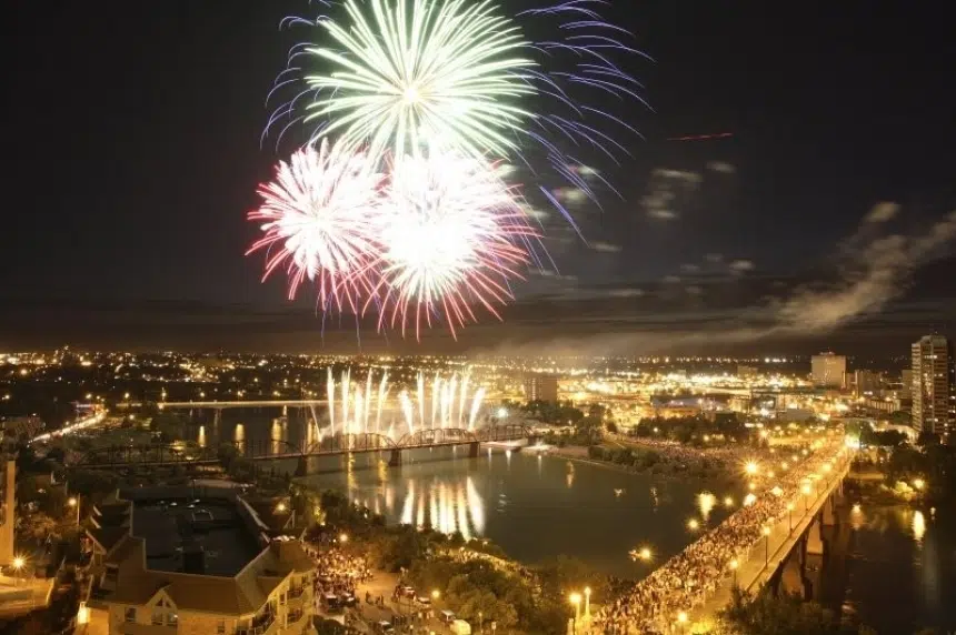 Saskatoon lighting up sky to kick off of Canada's 150th birthday