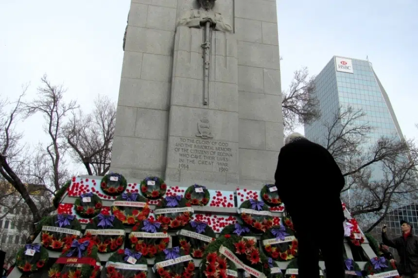 Smaller Remembrance Day ceremony to be held in Regina's Victoria Park