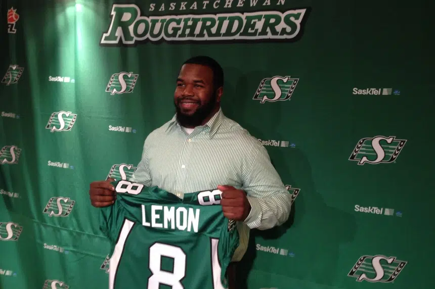 Shawn Lemon returns for 2nd stint with Riders