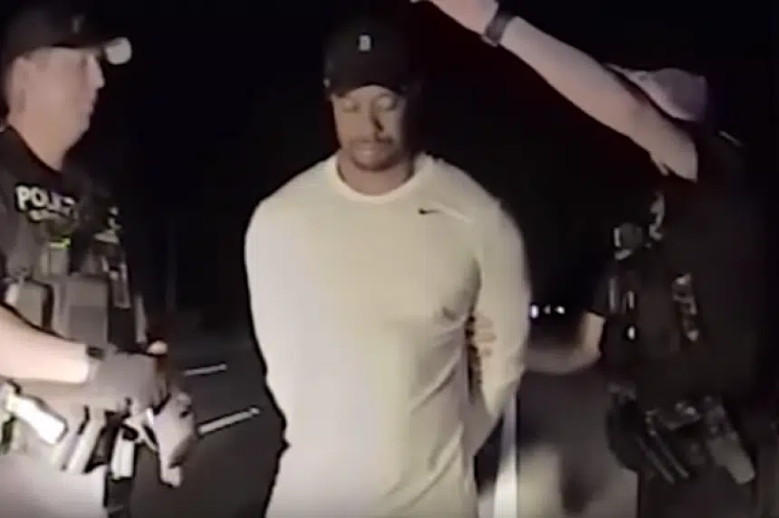 Police release dash cam video of Tiger Woods' DUI arrest