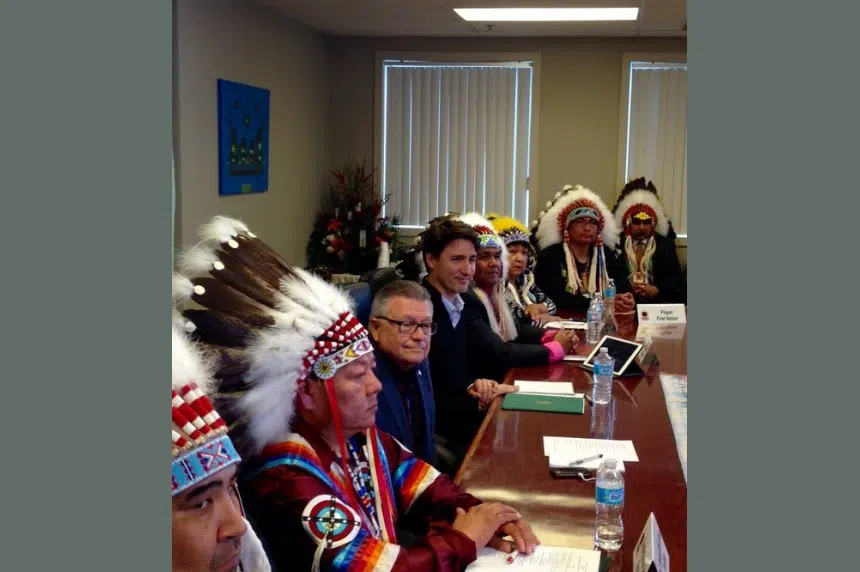 Trudeau recommits to new fiscal relationship with First Nations during Fort Qu'Appelle visit