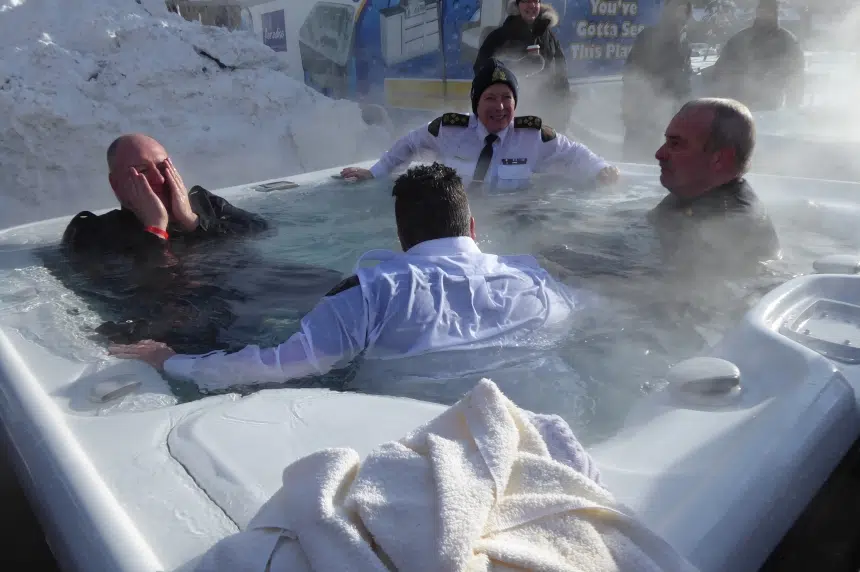 'Pretty darn cold:' Regina police chief takes Polar Plunge for charity