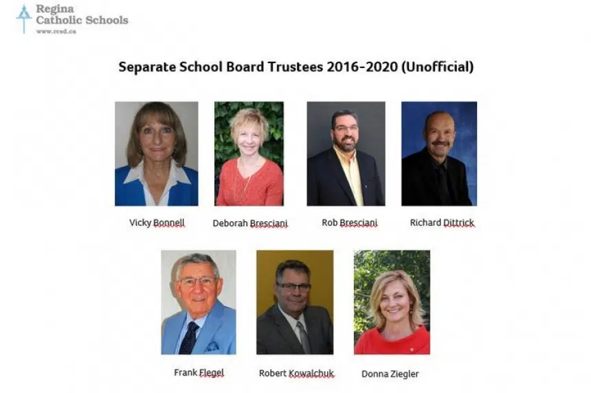 Regina school board trustee results