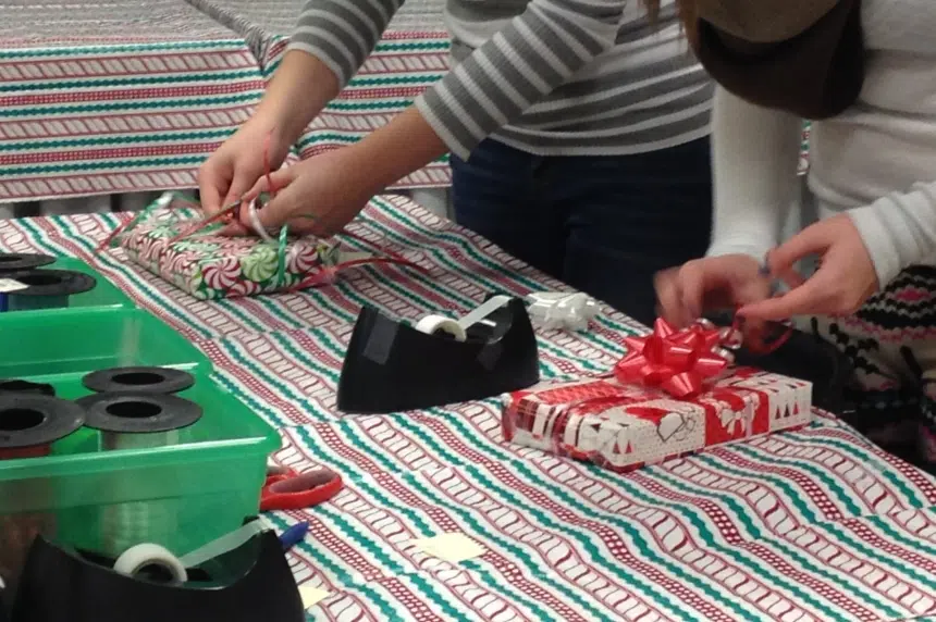 Wrapping and ribbons to raise money