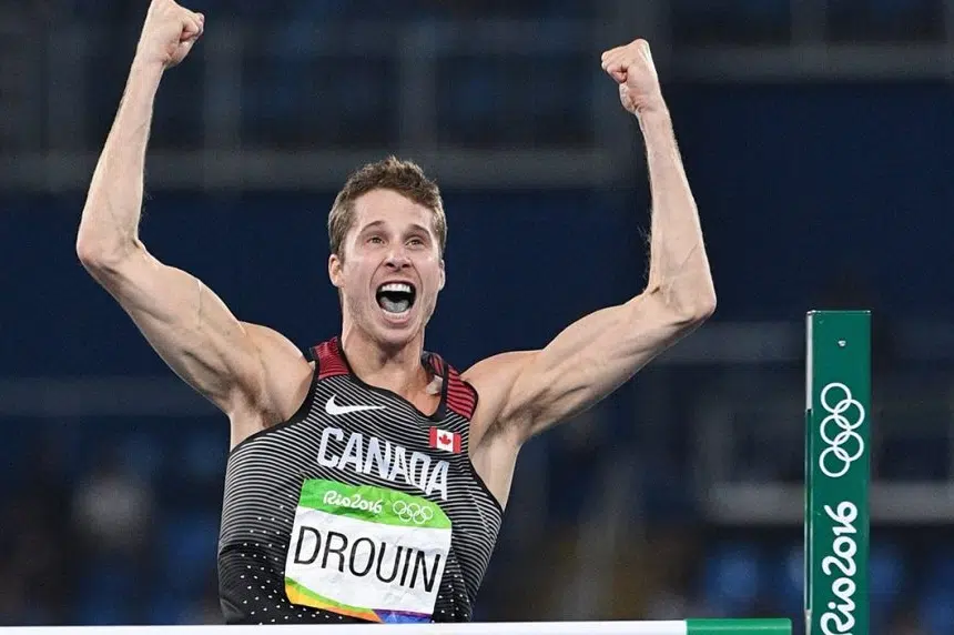 Canada's Derek Drouin wins gold medal in men's high jump