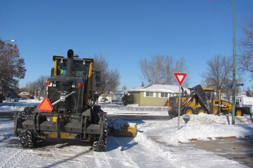 A white Christmas has plows busy in Saskatoon
