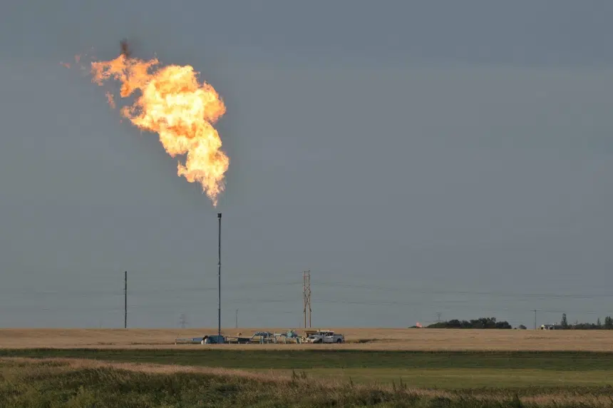 Natural gas flaring in the RM of Sherwood on Wednesday: SaskEnergy