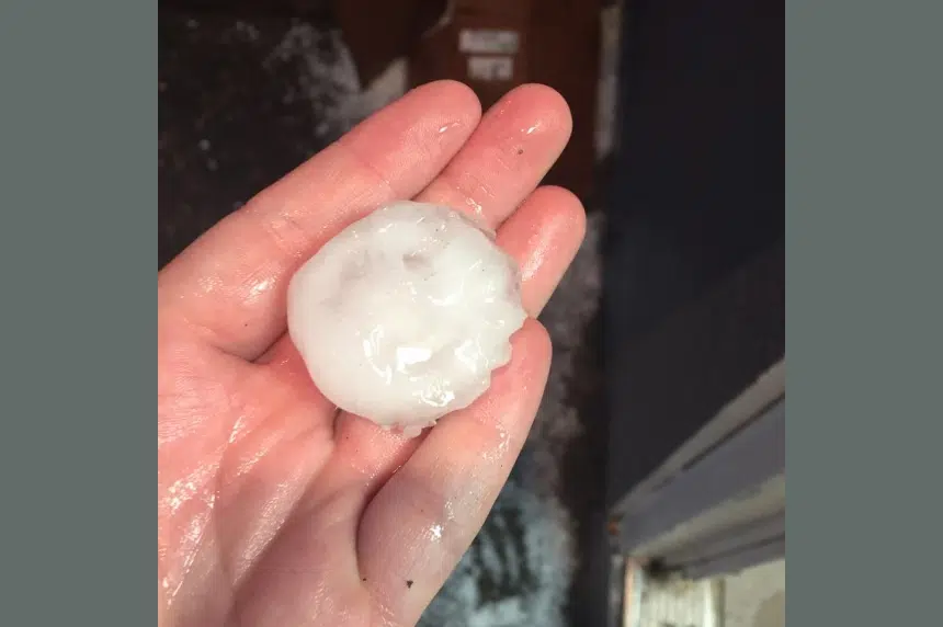 Baseball-sized hail hits Kindersley as severe weather moves out of Saskatchewan
