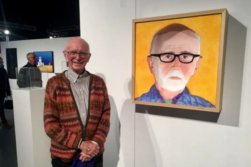 Local artist's self-portrait turns heads at Sask. Art Fair