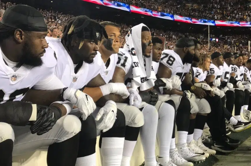 Reaction pours in after NFL players kneel during anthem