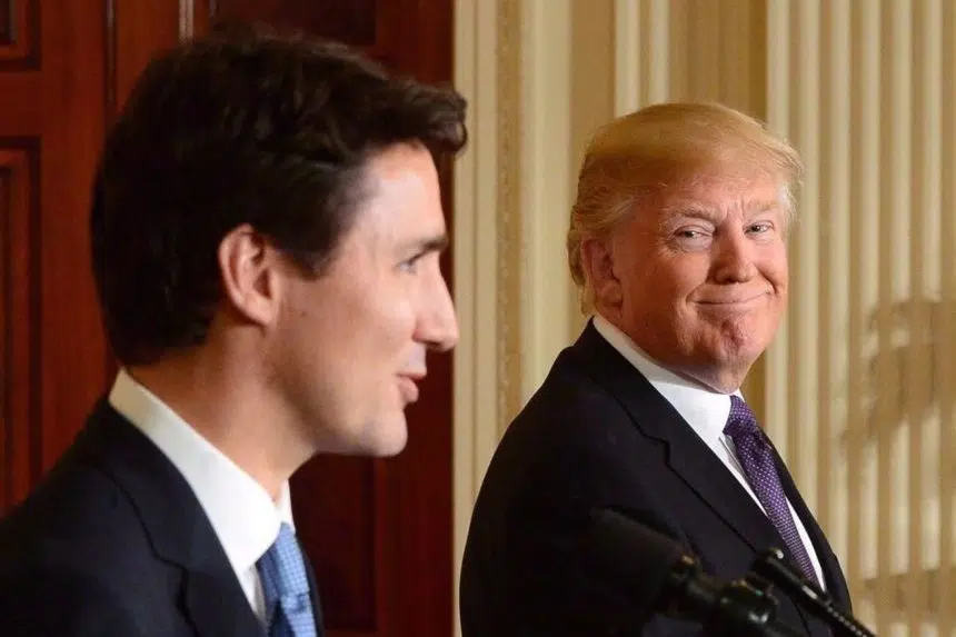Two PMs, one U.S. capital: Trudeau, Harper talk NAFTA in D.C. on same day