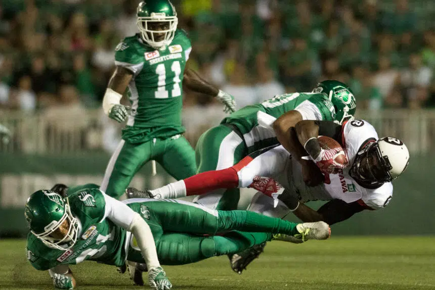 Stopping Harris and the run key for Riders against Redblacks