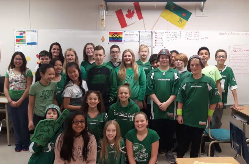 W.S. Hawryluk students celebrate Green Day in Regina