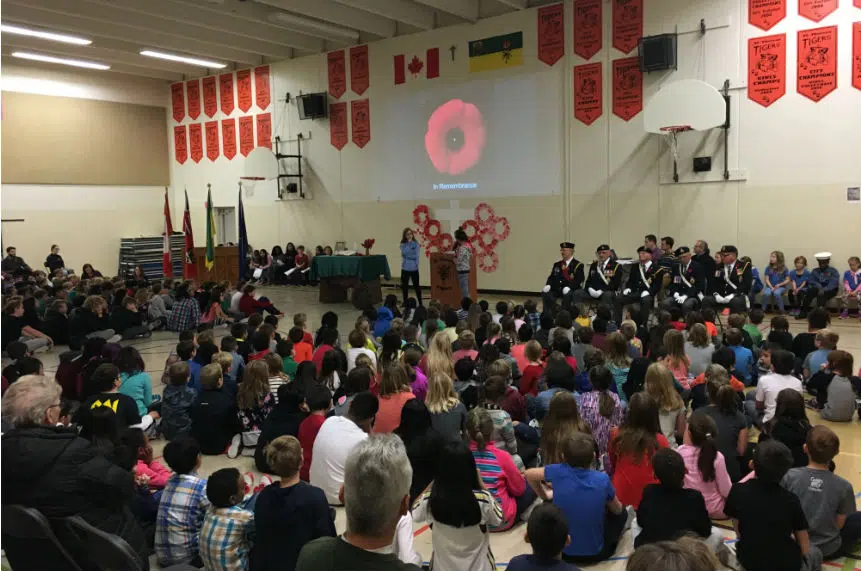 Students gather to remember those who fought for our country