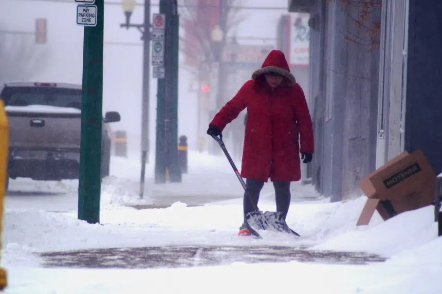 Snow, wind arrive to start December in Regina