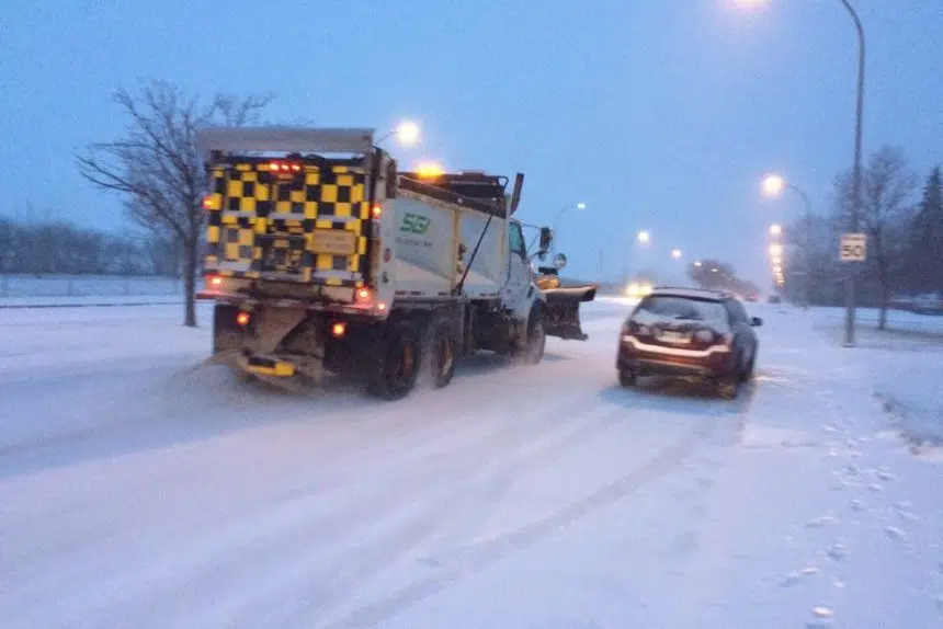 Highways icy with more snow on the way for south Sask. 