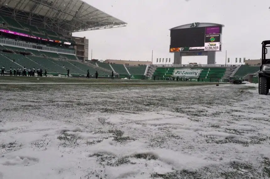 Ready, set, shovel: clearing snow from Mosaic Stadium