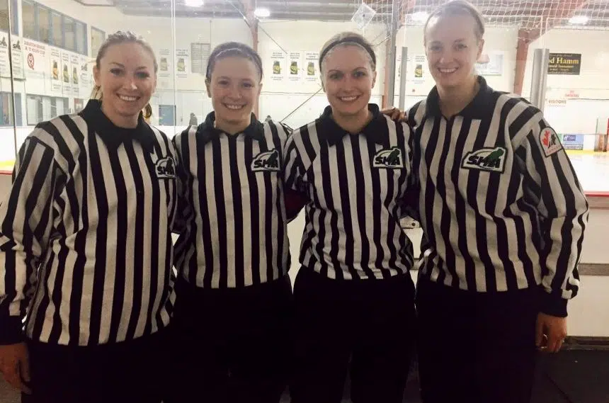 First female-only reffing crew a skate in the right direction