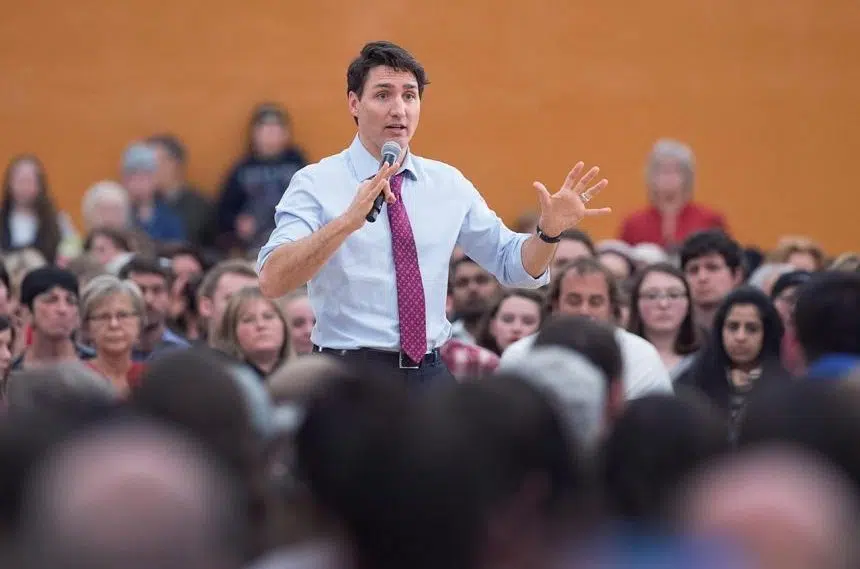Prime Minister Justin Trudeau faces difficult questions at town hall in Halifax