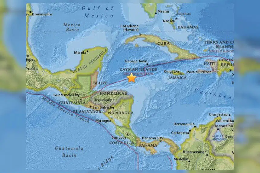 Magnitude 7.6 quake hits in Caribbean north of Honduras