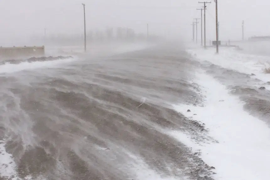 Wintery weather affecting Trans-Canada west of Moose Jaw